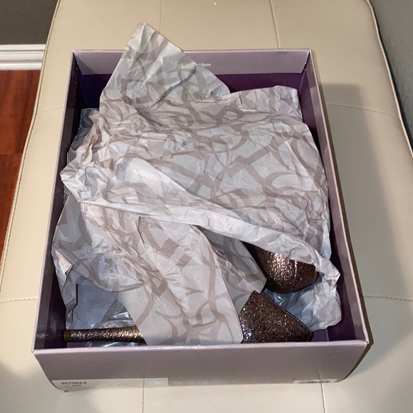 Bakers Pink Glitter Platform Pumps | Sparkly High Heels - Picture 14 of 16